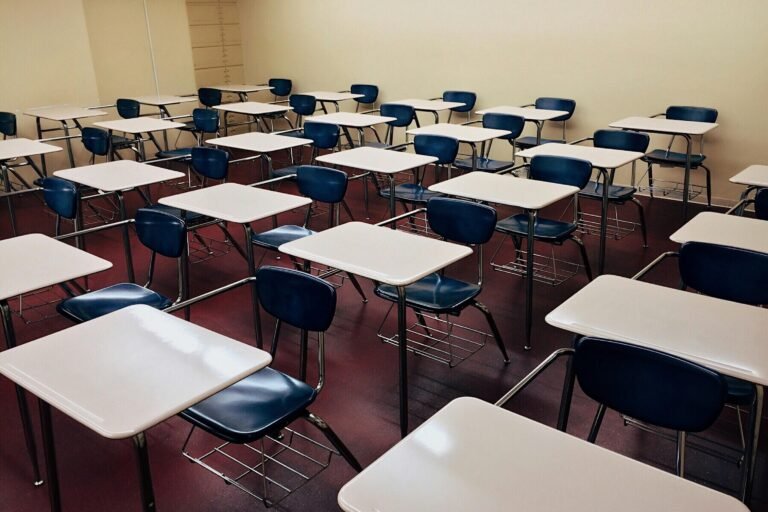 chairs in a classroom at jefferson middle school SGUSD
