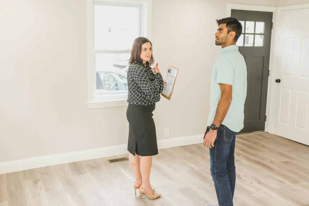 First time homebuyer looking at interior of SGV house for sale