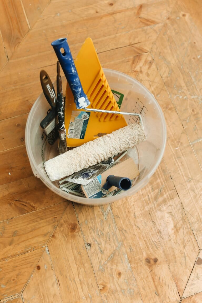 a bucket of tools used to remodel your home